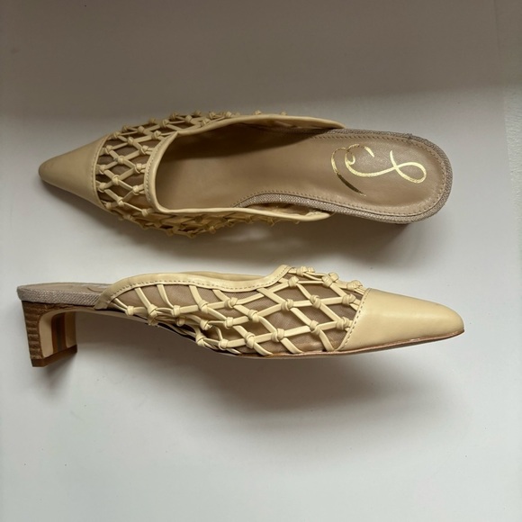 Sam‎ Edelman Snyder Mesh Mules, Eggshell Sz 6 - Picture 5 of 8